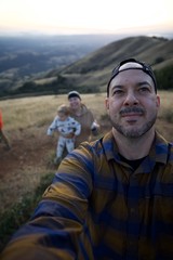 Family Selfie at Sunset on Mount Diablo