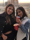 Two Women Enjoying Coffee in the City
