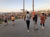 Walking in a Sea of People