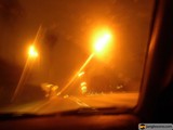 Nighttime Street Light Flare
