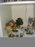 Figurine Collection on Shelf