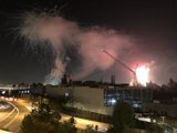 Fireworks Light up City Skyline
