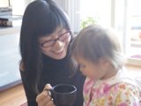 Morning Coffee with my Little Girl