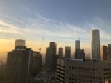 Golden Hour Over the Urban Metropolis