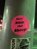 Now Sissy That Sheep Sticker on The Broad Pole