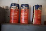 Row of Evergreen Gas Cans
