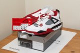 Classic Air Jordan Sneakers in Red and White