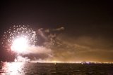 Sparkling display over the water