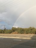 A Rainbow Over the Road