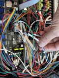 Man with Multicolored Circuit Wiring