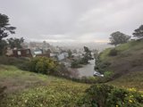 Hillside View of a Beautiful Neighborhood