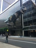 Dinosaur Man in the City