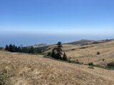 A Spectacular View of the Ocean from a Hillside