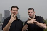 Dan and Dave Take in the Cityscape