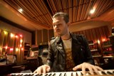 Leather Jacketed Musician on Keys