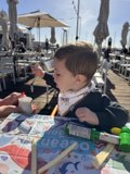 'Sunday Brunch Delights: Baby Wesley's First Taste of a Sandwich'
