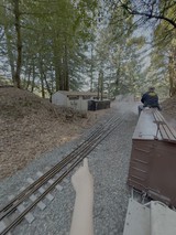 Vintage Railway Journey Through Forest