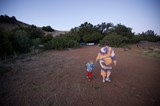 Hand in Hand at Dusk on Mount Diablo Trail