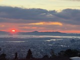 Sunset Over San Francisco Bay from Berkeley Hills