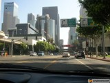 Cityscape through the Car Windshield