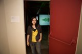 Standing at the Red Door