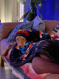 Cozy Canine on Couch