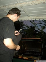 Checking on the BBQ