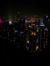 Nighttime Views of Hong Kong's Urban Jungle