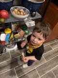 Youngster's Playful Kitchen Adventures