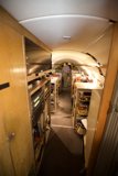 Walking through the Airplane Corridor