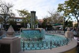 City Fountain on a Cloudy Day
