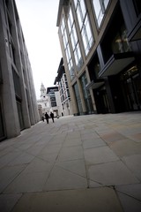 Modern Architecture Along a Quiet London Street