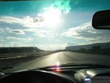 Driving into the blue
