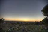 Rooftop Garden Sunset