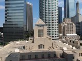 Urban Skyline with Clock Tower
