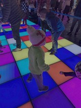 Children Playing on Interactive LED Floor Display
