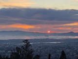 Sunset Over San Francisco Bay from Oakland Hills