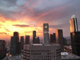 Cityscape Sunset from Above