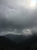 Sun breaking through the clouds