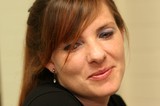 Candid Portrait of Penelope with Reddish-Brown Hair
