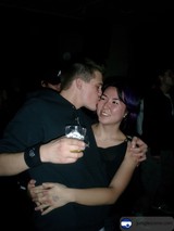 Romantic Nightclub Kiss