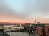 Sunset Over the Cityscape of Los Angeles