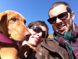 At the Beach with Our Furry Friend