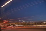 Night Flares Captured on City Street