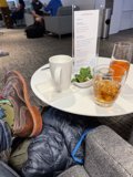 Relaxing with a Hot Cup of Coffee and Cold Drink