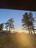 Sunset over the Trees and Car