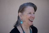 Blue Earrings and Gray Hair