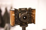 Vintage Camera with Wooden Handles