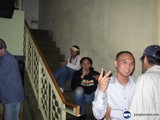 Peaceful Gathering on the Staircase