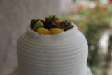 Wedding Cake with Berries and Cream